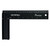 Faithfull Prestige Try Square Black Aluminium 250mm (10in)