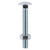 Timco M10 x 200mm Carriage Bolt & Hex Nut - Box of 10