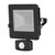 Luceco Eco FloodLight PIR IP54 Bk 800Lm 10W 4000K - 7.5m Cable image