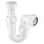 McAlpine 1 1/2'' Adjustable Inlet Tubular Swivel 'P' Trap 75mm Water Seal