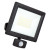 Luceco Essence Outdoor LED Floodlight with Ball Joint With PIR Sensor Black 50W 5250lm image