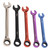 Combination Ratchet Spanner Set 12pc Multi-Coloured Metric - 150575
