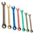 Combination Ratchet Spanner Set 12pc Multi-Coloured Metric - 150575