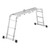 Hailo 7412-037 M60 ProfiStep Combi Aluminium Ladder image