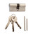 ERA 35/35 Euro Profile Double 6 Pin Cylinder - Satin image