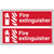 Scan Double Fire Extinguisher PVC Sign - 300mm x 200mm image