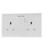 BG 13A 2 Gang Single Pole Switched Socket