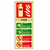 Scan Fire Extinguisher Composite Foam - Photoluminescent PVC Sign 75mm x 200mm image