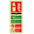 Scan Fire Extinguisher Composite CO2 - Photoluminescent PVC Sign 75mm x 200mm image