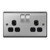 BG Brushed Steel 13A 2 Gang Double Pole Switched Socket - Black