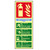 Scan Fire Extinguisher Composite Dry Powder - Photoluminescent PVC Sign 75mm x 200mm image