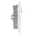 BG Electrical 800 Series 13A 2-Gang SP Switched Plug Socket with 3.1A 2-Outlet Type A USB Charger White image 3
