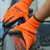 Hi-Vis Latex Thermal Gloves (Pack of 5 Pairs)