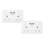 BG 13A 2 Gang Switched Socket + USB - Pack of image