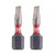 Milwaukee SL1.2x6.5 25mm Shockwave Impact Screwdriver Bits - Pack of 2 image