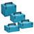 Makita STACK MakPac Stackable Case 4 Piece Set image