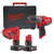 Milwaukee M12 FPD-602X 12v M12 FUEL Combi Drill with 2 x 6Ah Batteries, Charger and Bag image