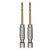 Milwaukee Red Hex 2.5mm Shockwave HSS TiN Metal Drill Bits - Pack of 2 image