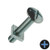 M6 x 60mm Roofing Bolt & Nut - Box of 100
