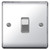 BG Chrome 10AX 1 Gang 2 Way Plate Switch