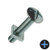 M8 x 40mm Roofing Bolt & Nut - Box of 100