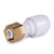 Hep20 15mm x 1/2'' Straight Tap Connector Brass Nut White