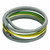 Pitacs TIME Metre Tails & Earth Cable 16.0mm2 6181Y/6491X Grey/Green-Yellow 1m