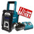Makita DAB JobSite Radio Plus 18v 3.0Ah Battery and Charger Kit (Blue) image