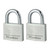 Master Lock 40mm Aluminium Padlocks 21mm Shackle 6mm Diameter Twinpack image