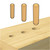 Trend Dowels 3mm x 40mm - Pack of 50