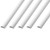 D-Line 30x15mm White Half Round Mini Trunking 2m Length Self-Adhesive - Pack of 5 image