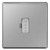 BG Brushed Steel 13A Unswitched Fused Connection Unit Flex Outlet
