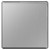 BG FBS94-01 BG Brushed Steel 1 Gang Blanking Plate