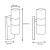 Zinc Leto Outdoor Up/Down Wall Light with PIR - Black image 1