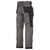 Snickers DuraTwill Trousers Kit with Knee Pads & Belt Clip - (Grey/Black)