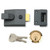 Yale 89 Deadlocking Nightlatch 60mm - Dark Metal Grey image