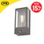 Zinc Minerva Outdoor Wall Lantern with PIR - Black image ebay15