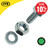 Owlett Jaton Bright Zinc Hex Set Screw Nut & Washer M6 20mm - Pack of 12 image ebay10