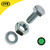 Bright Zinc Hex Set Screw Nut & Washer M6 50mm - Pack of 8 image ebay