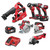 Milwaukee 18v RED Li-ion Cordless 4Ah 8 Piece Kit