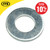 Zinc Plated Flat Washer Form A M6 - Pack of 30 image ebay10