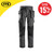 Snickers FlexiWork Floorlayer Trousers - Steel Grey/Black image ebay15