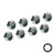 Owlett Jaton Bright Zinc Nyloc Nut M12 - Pack of 8 image