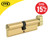 Yale 80mm Euro ThumbTurn Cylinder - Polished Brass image ebay15