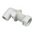 Floplast 21.5mm White PVCu Overflow Bent Tank Connector - Pack of 10