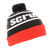 Scruffs Vintage Bobble Hat - Black/Red