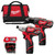 Milwaukee 12v RED Li-ion Compact 2 Piece Kit