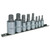 Sealey Spline Socket Bit 8 Piece Set 1/4'', 3/8'' & 1/2'' Square Drive image