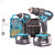 Makita 18v Li-ion 2 Piece Kit in Bag with Bit Set - 2x 3.0Ah Batteries