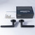 Serozzetta Edge Lever on concealed fix round rose Matt Black
